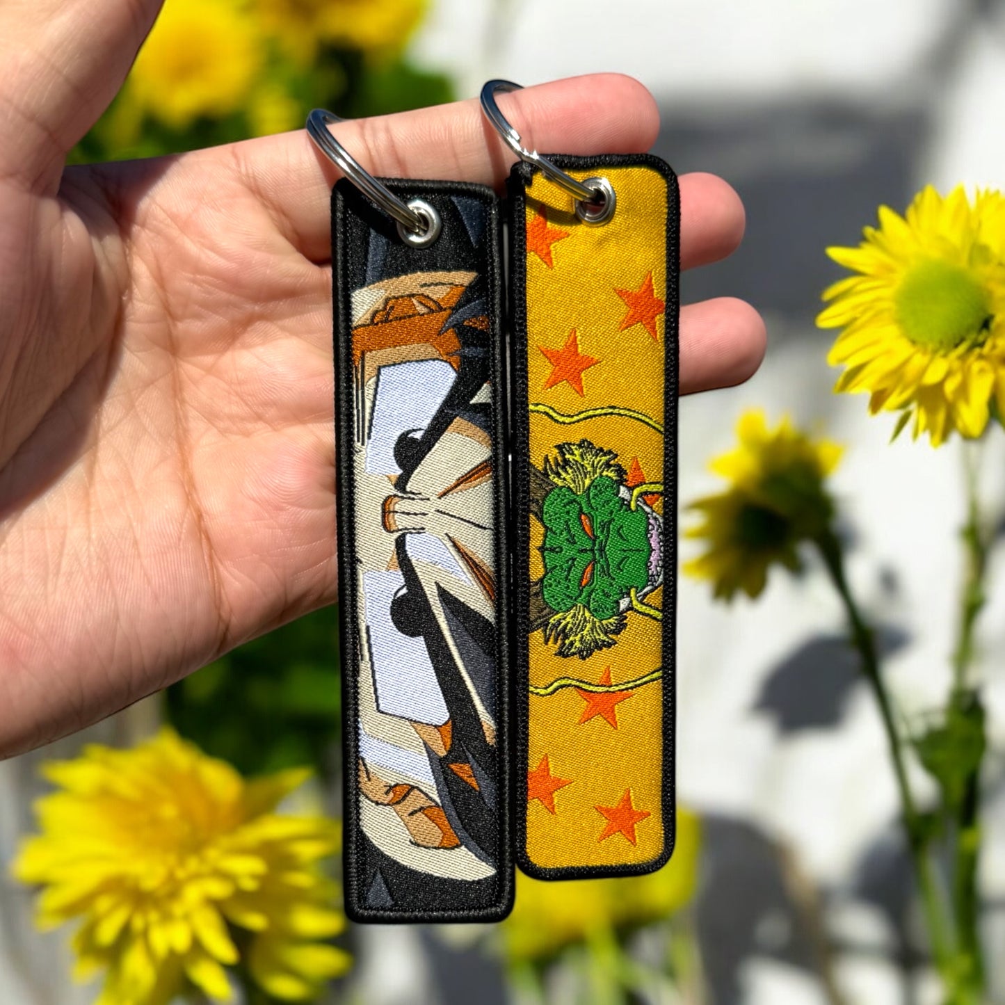 Legendary Warrior Aura Embroidered Jet Tag Keychain