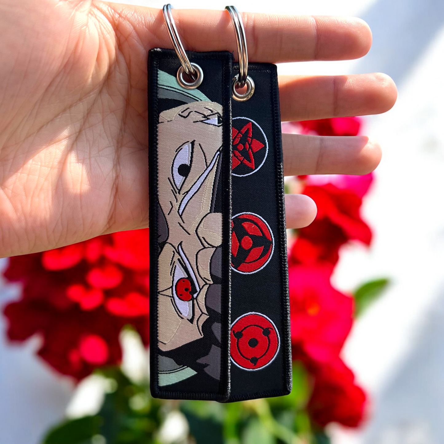 Silent Shadow Sensei Embroidered Jet Tag Keychain