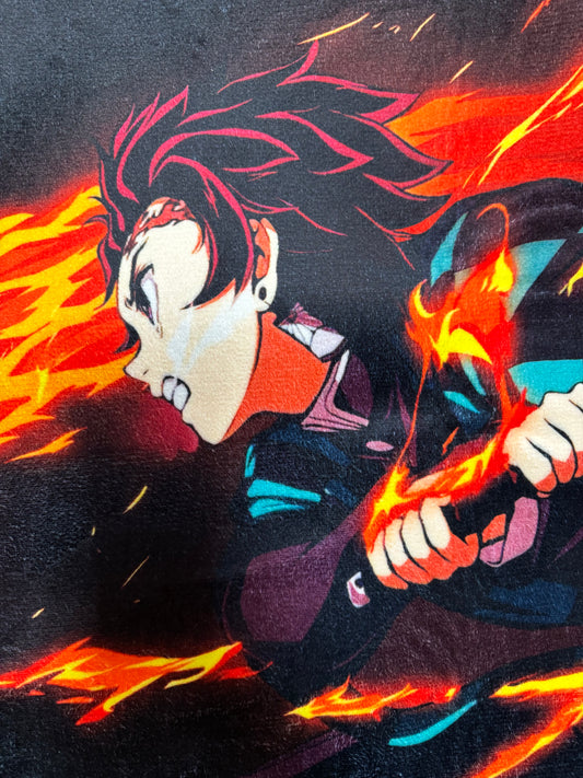 Scarlet Scarred Warrior Rug