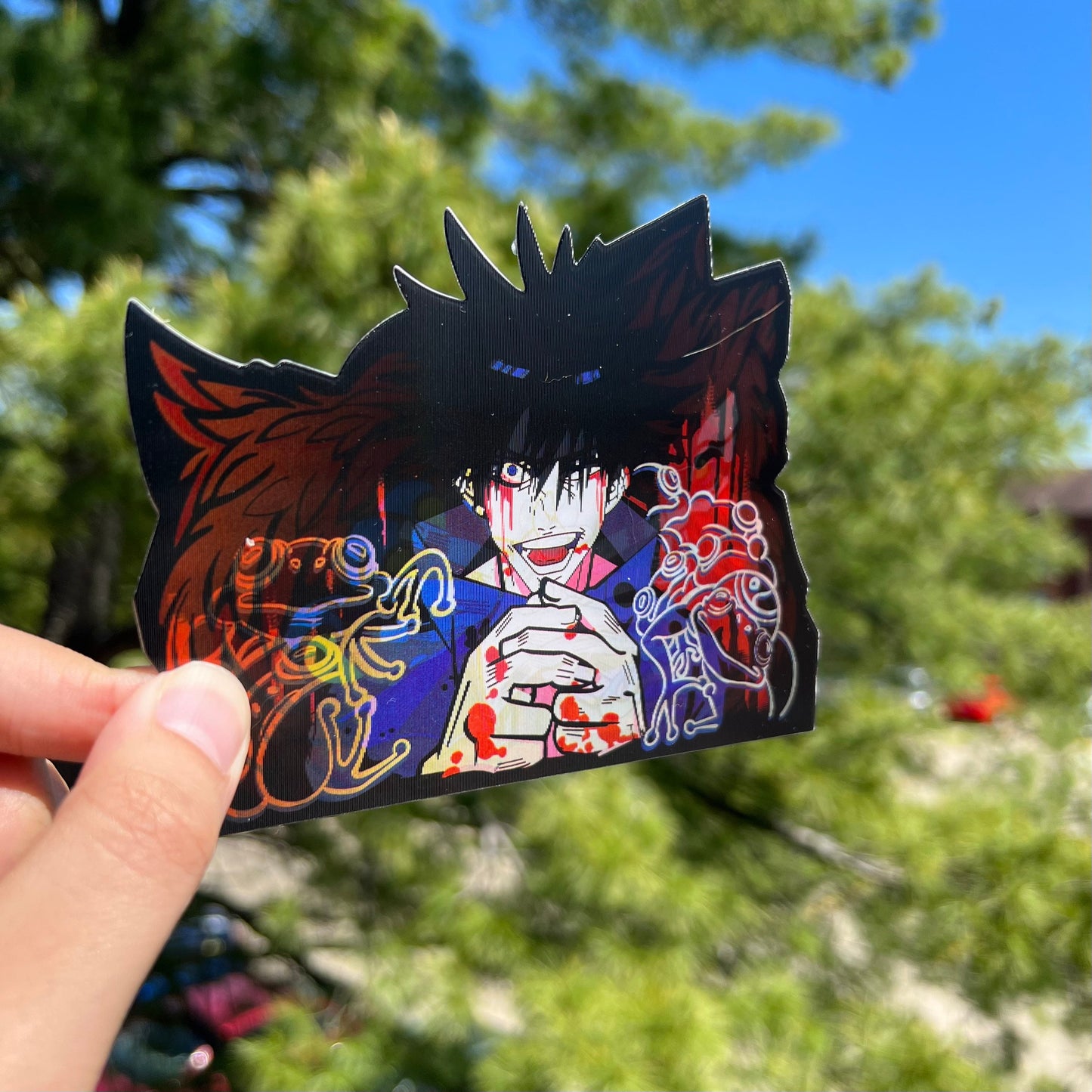 Shadow Beast Summoner Motion Sticker/Embroidered Keychain (Bundle)
