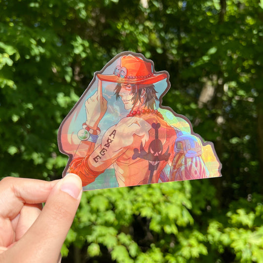 Flame Fist Motion Sticker