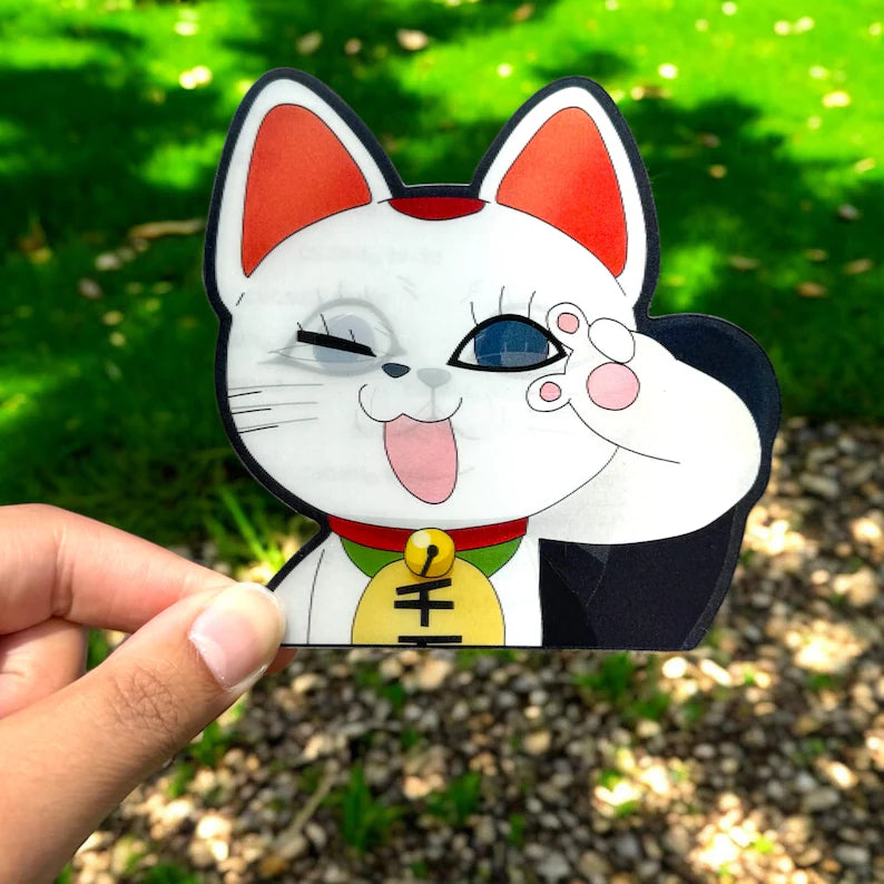 Paranormal Cat Granny Motion Sticker