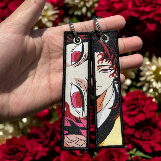 Mark Of The Sun Embroidered Jet Tag Keychain