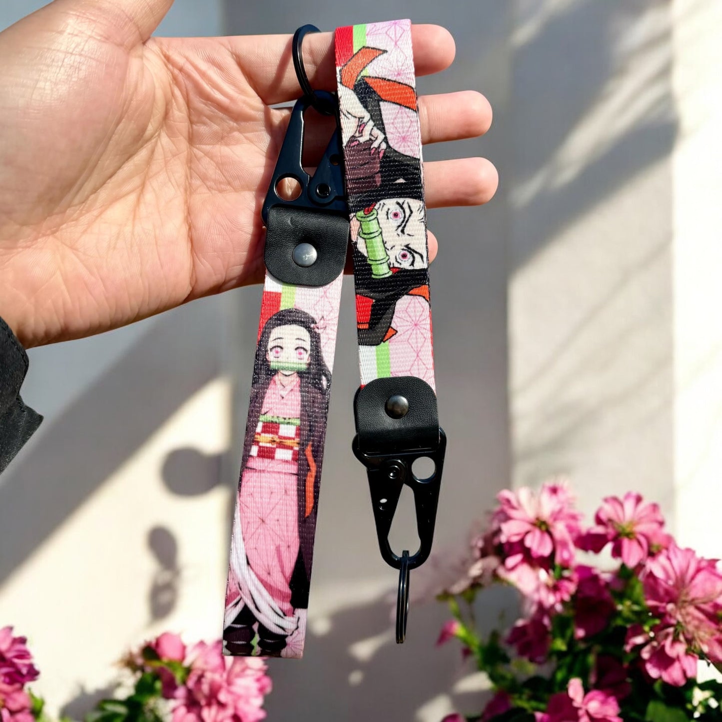 Silent Blossom Keychain Strap