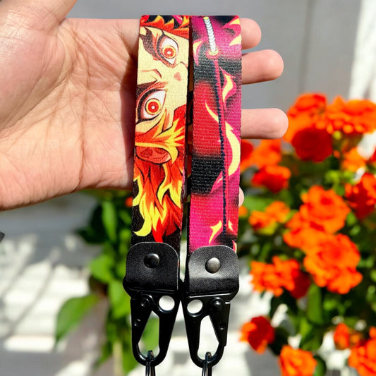 Blazing Swordsman Keychain Strap