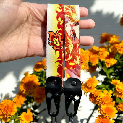 Heart Of Fire Keychain Strap