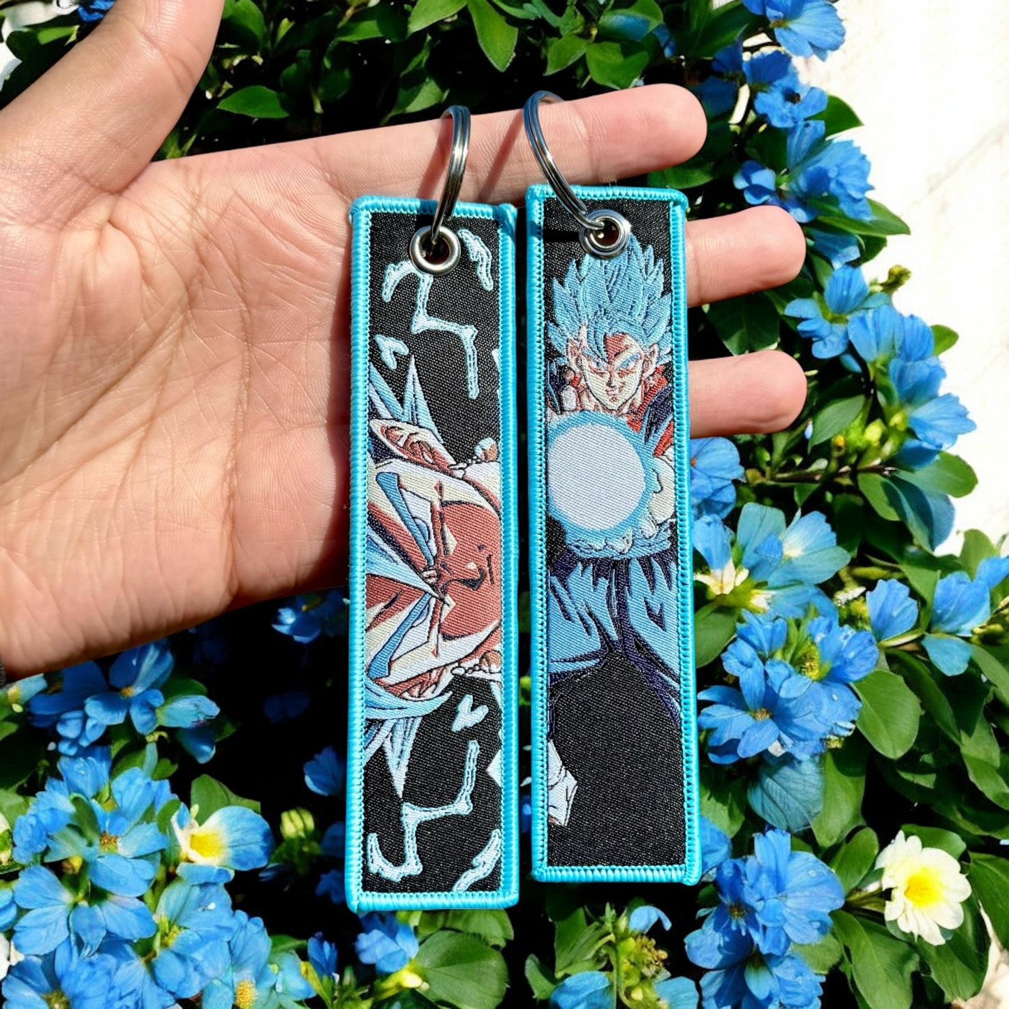 Divine Fusion Embroidered Jet Tag Keychain