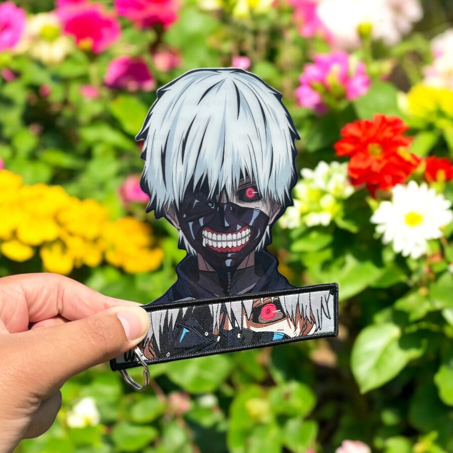 One Eyed Shadow Motion Sticker/Embroidered Keychain (Bundle)