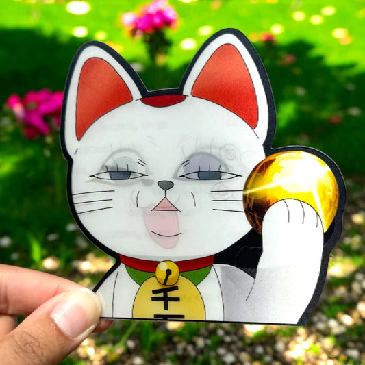 Paranormal Cat Granny Motion Sticker