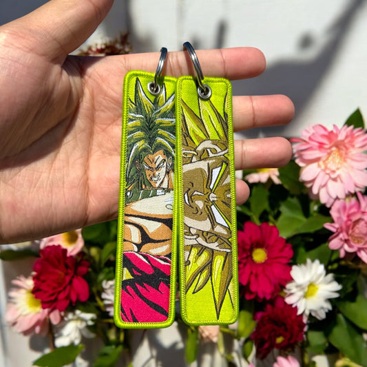 Raging Powerhouse Embroidered Jet Tag Keychain