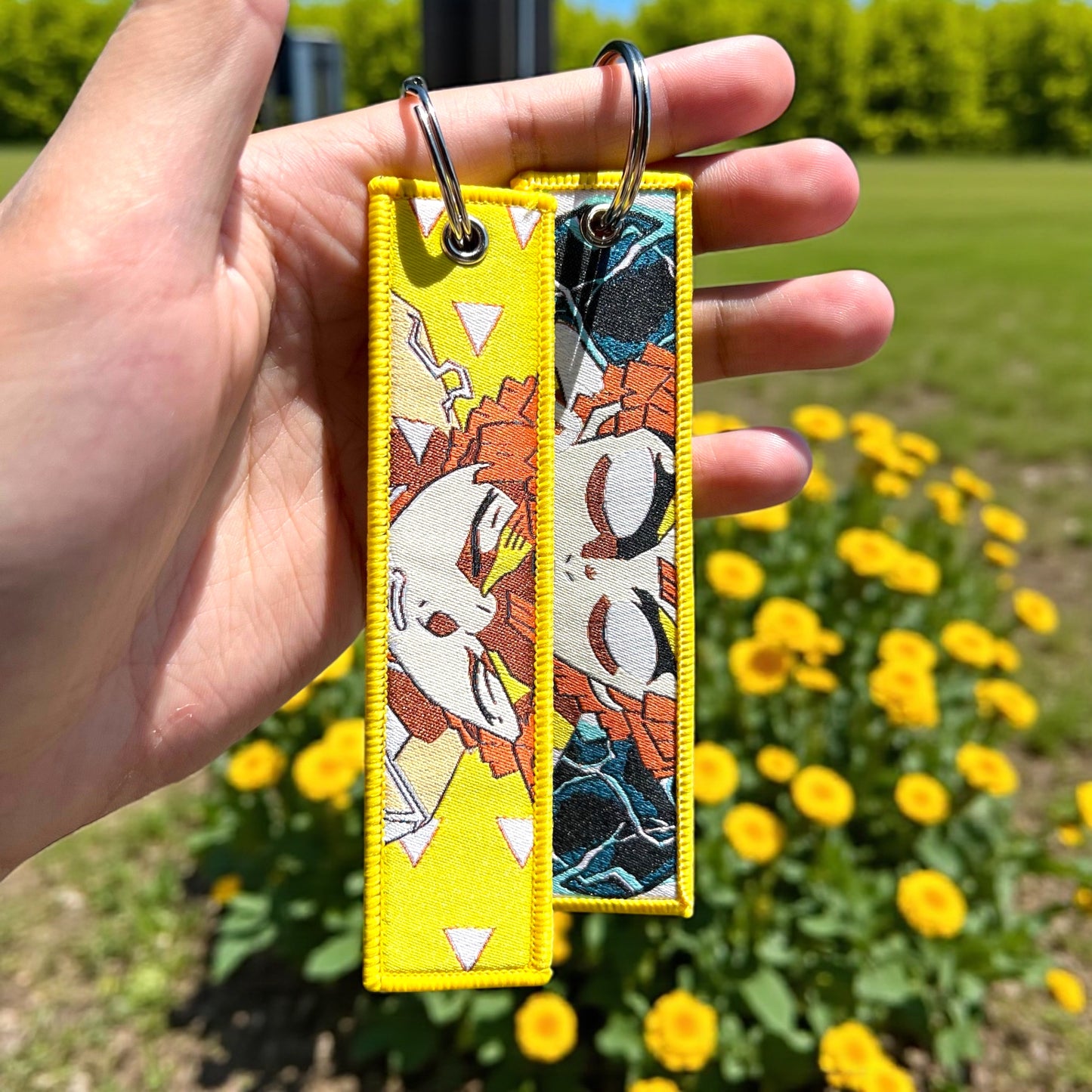 Oni Fighters Embroidered Jet Tag Keychain (Bundle)