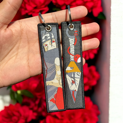 Shadow Of Sacrifice Embroidered Jet Tag Keychain