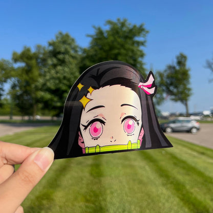 Gentle Demon Motion Sticker/Embroidered Jet Tag Keychain (Bundle)