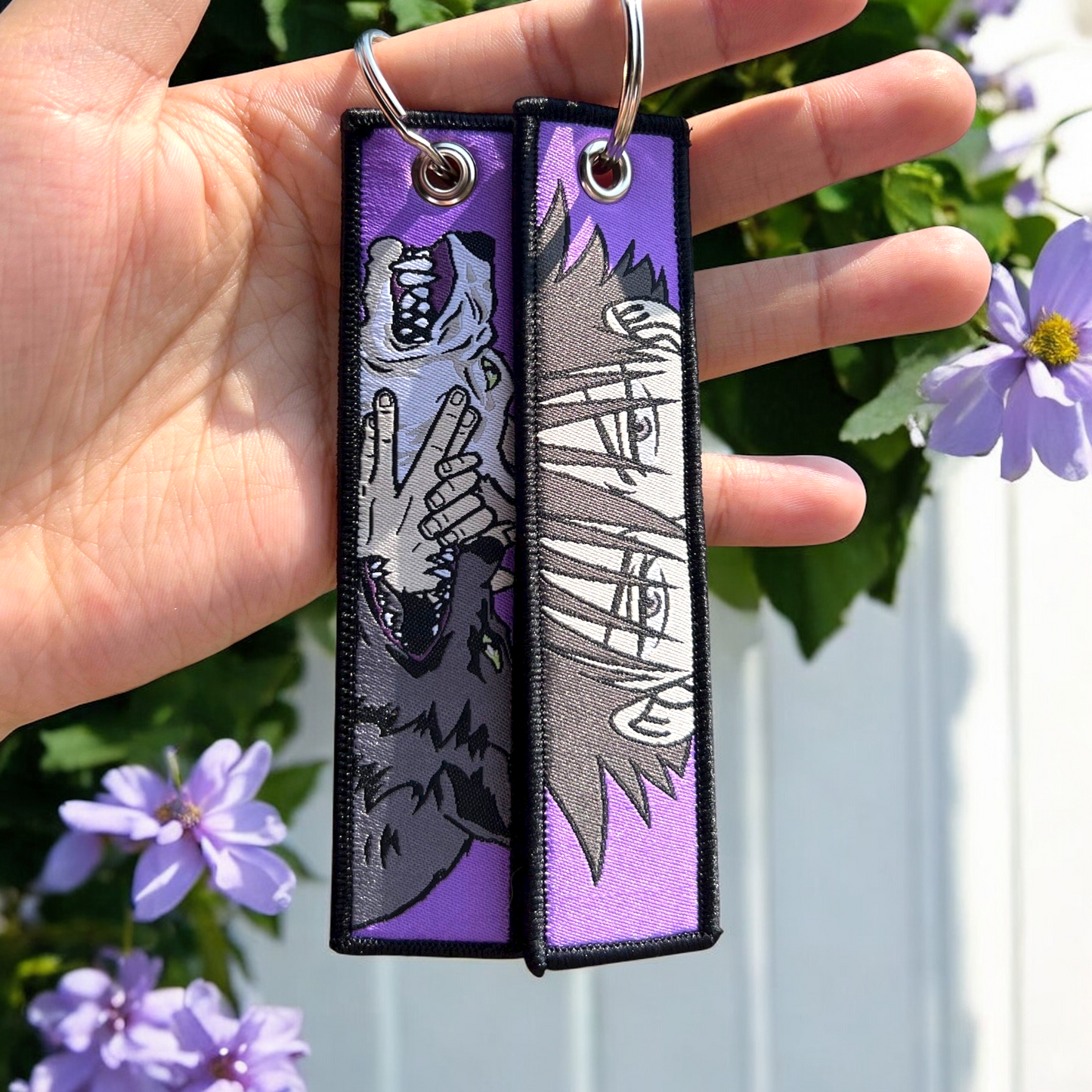 Shadow Summoner Embroidered Jet Tag Keychain