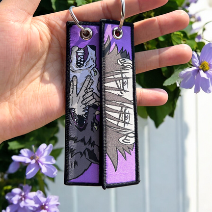 Shadow Summoner Embroidered Jet Tag Keychain