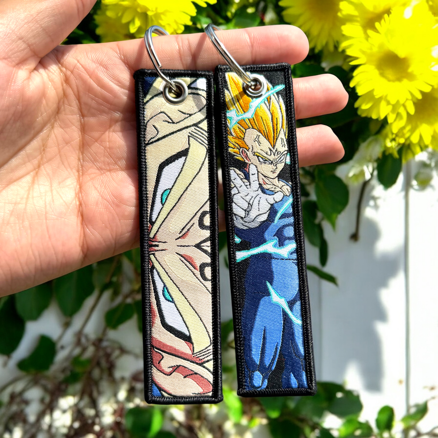 Fallen Power Embroidered Jet Tag Keychain