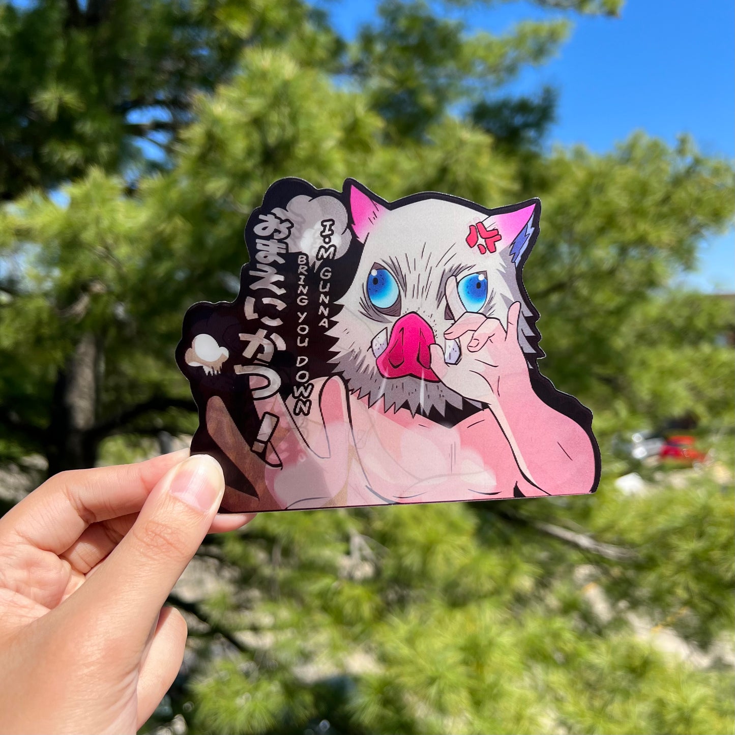 Untamed Twin Blade Warrior Motion Sticker