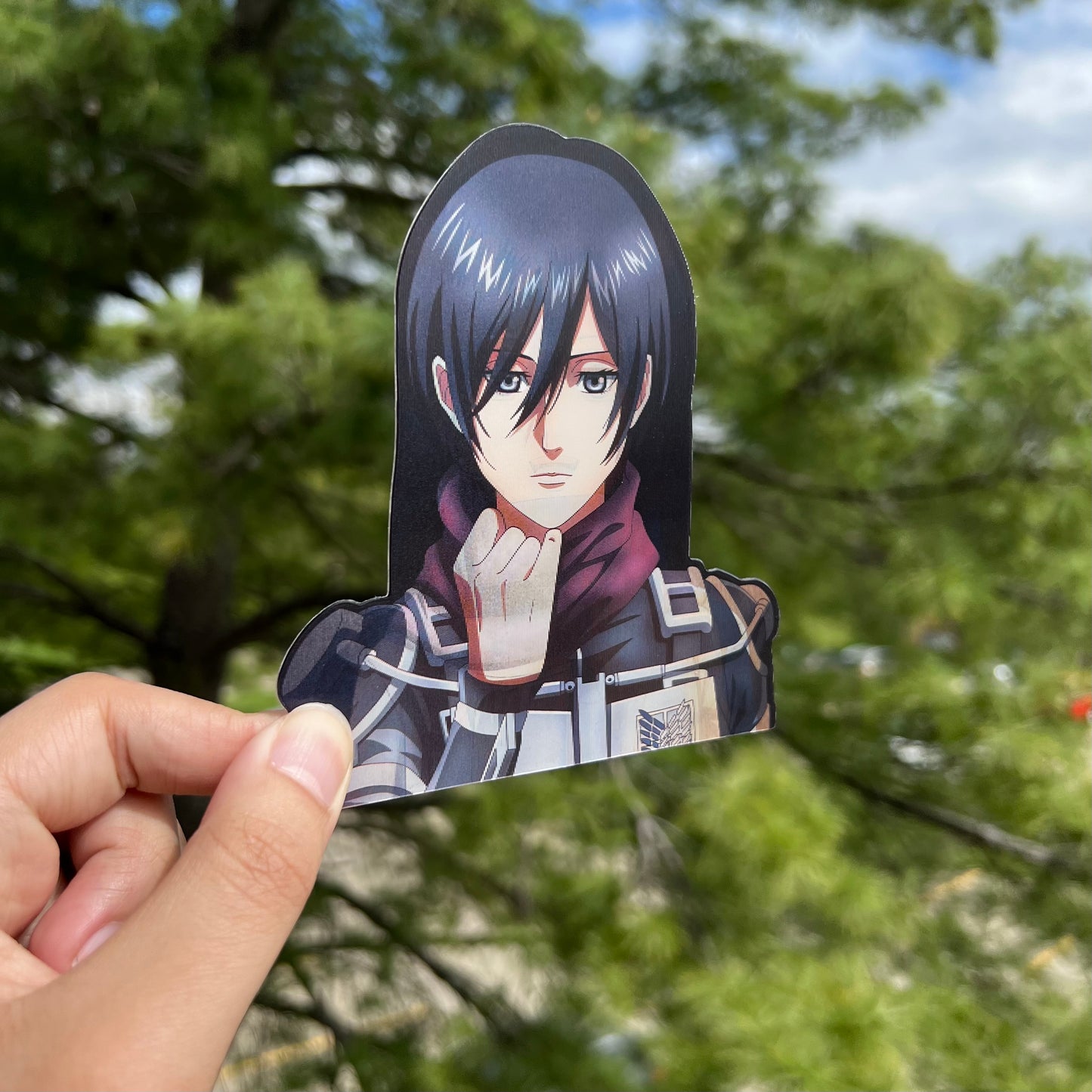 Red Scarf Motion Sticker