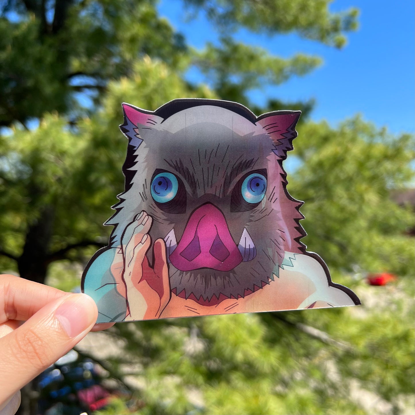 Boar Head Motion Sticker