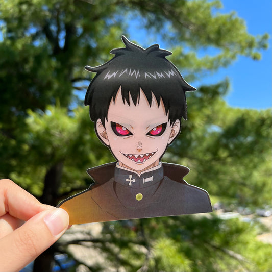 Smiling Flame Warrior Motion Sticker