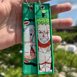 Anime Embroidered Jet Tag Keychain