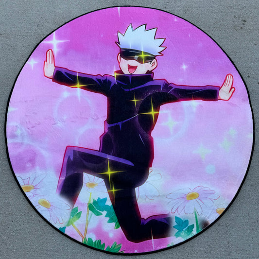Laughing Cursed Fighter Rug