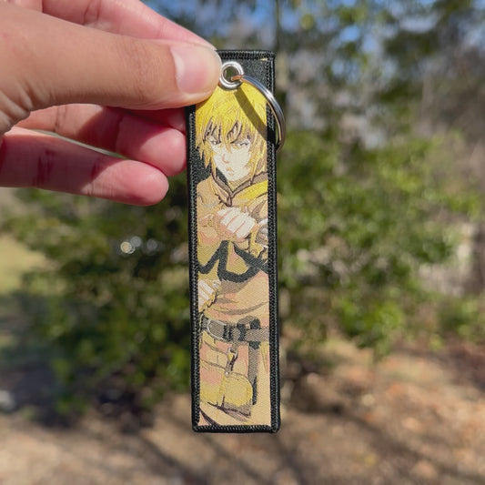 Silent Warrior of the North Embroidered Jet Tag Keychain