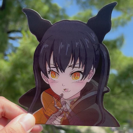 Lucky Cat Flame Fighter Motion Sticker