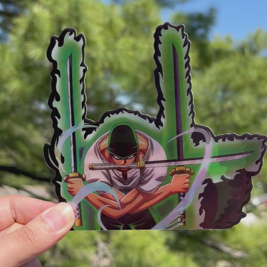 Three Blade Swordsman Motion Sticker