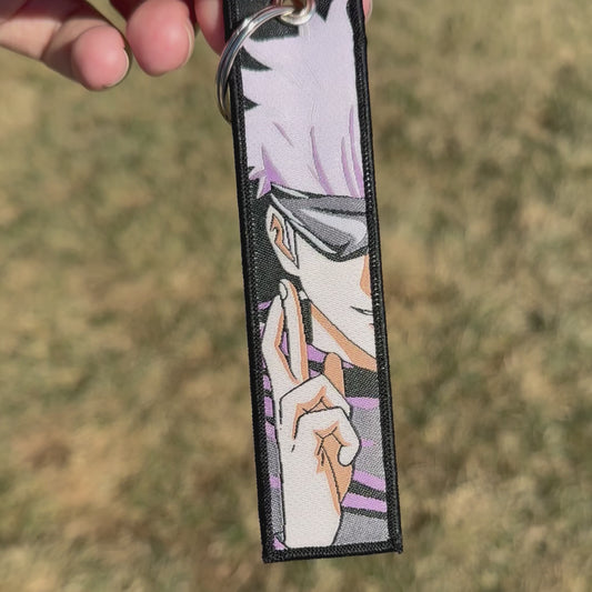 Blindfolded Master of Infinity Embroidered Jet Tag Keychain