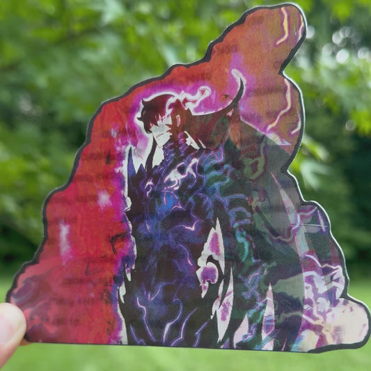 Dark Aura Warrior Motion Sticker
