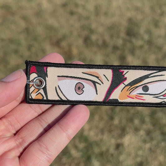 Gentle Force of Chaos Embroidered Jet Tag Keychain