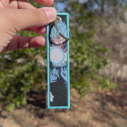 Divine Fusion Embroidered Jet Tag Keychain