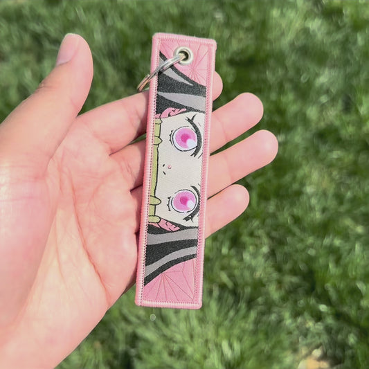 Gentle Demon Motion Sticker/Embroidered Jet Tag Keychain (Bundle)