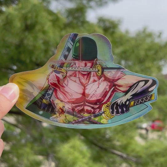 Three Blade Swordsman Motion Sticker