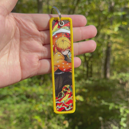 Lightning Swordsman Jet Tag Keychain