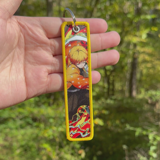 Lightning Swordsman Jet Tag Keychain