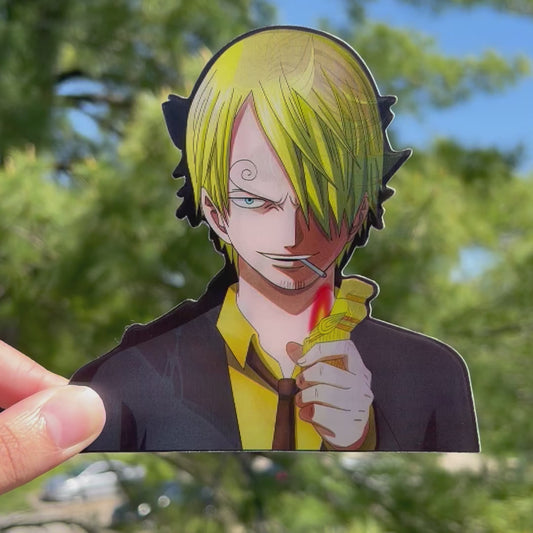Black Leg Chef Motion Sticker