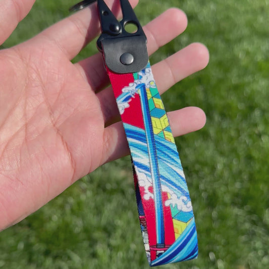 Silent Wave Keychain Strap