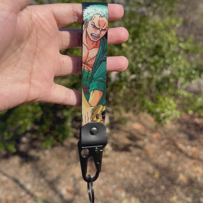 Green Haired Pirate Keychain Strap