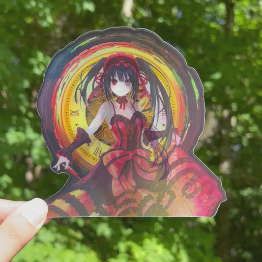 School Girl Motion Sticker