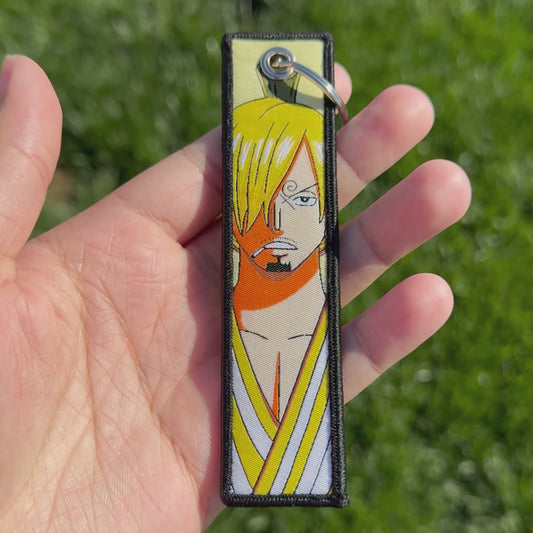 Chief Boy Embroidered Jet Tag Keychain