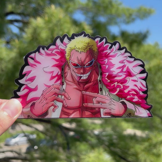Pink Feather King Motion Sticker