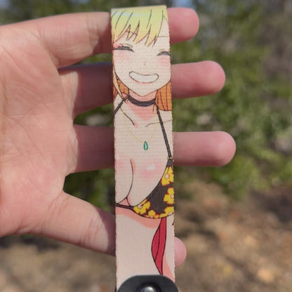 Golden Smile Keychain Strap