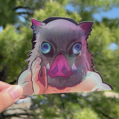 Boar Head Motion Sticker