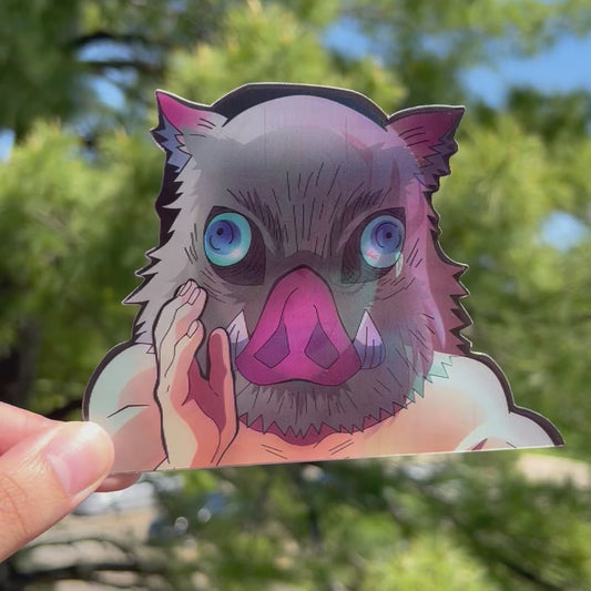 Boar Head Motion Sticker