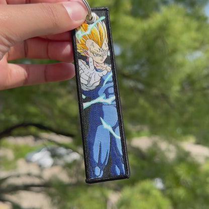 Fallen Power Embroidered Jet Tag Keychain