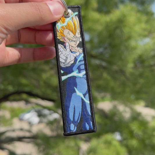 Fallen Power Embroidered Jet Tag Keychain