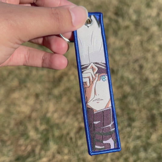 Goat Sensei Jet Tag Embroidered Keychain