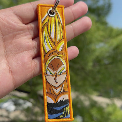 Legendary Aura Embroidered Jet Tag Keychain